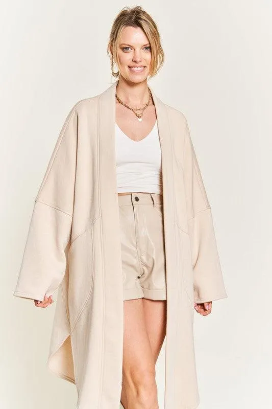 Oversized Open Knit Cardigan