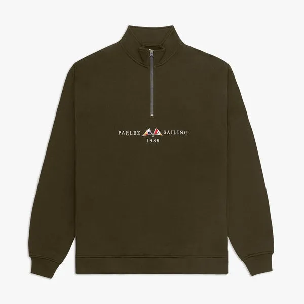 Parlez Jetty 1/4 Zip Top Khaki