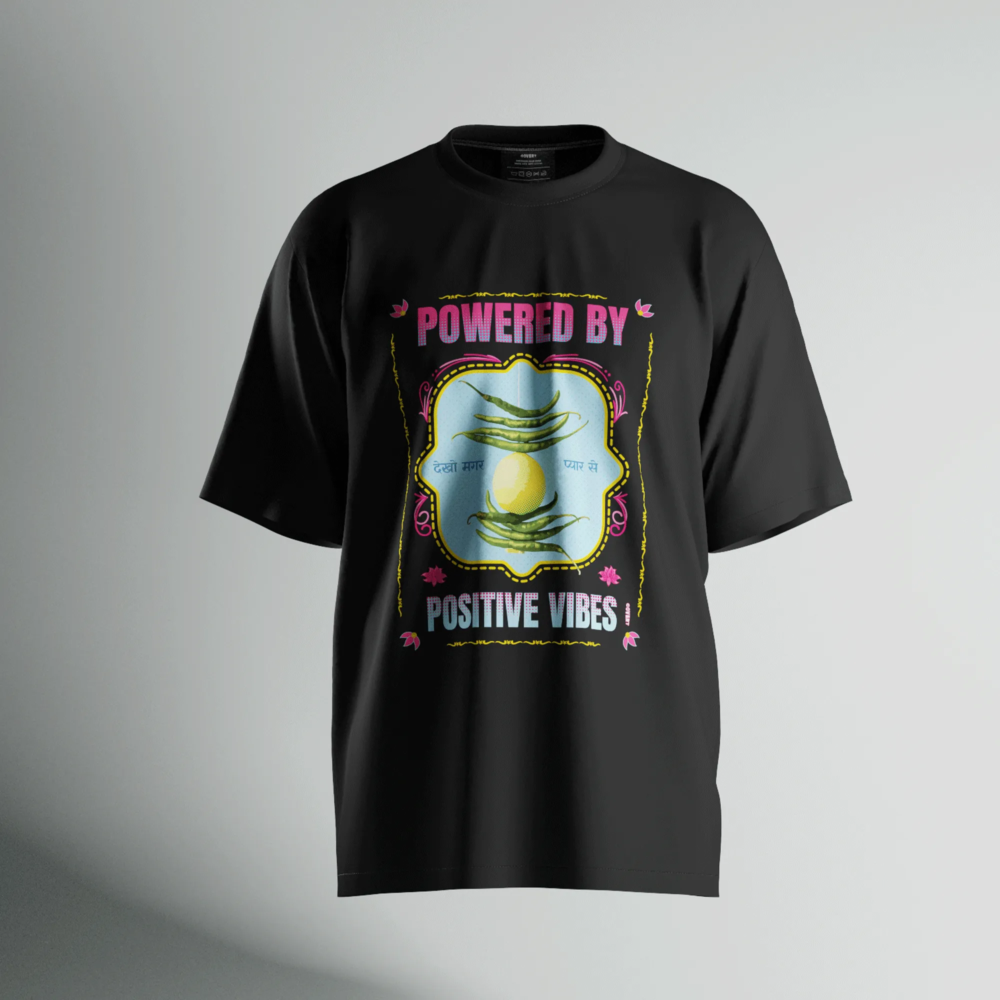 Powered by Positive Vibes Oversized T-shirt