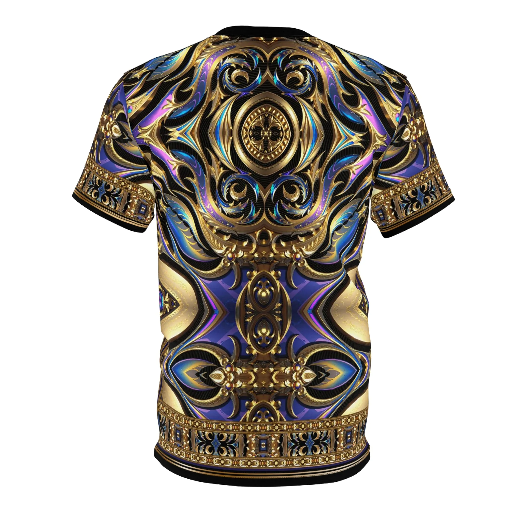 Purple Gold Unisex T-Shirt All Over Print Tee Iridescent Unisex T-Shirt | D20220