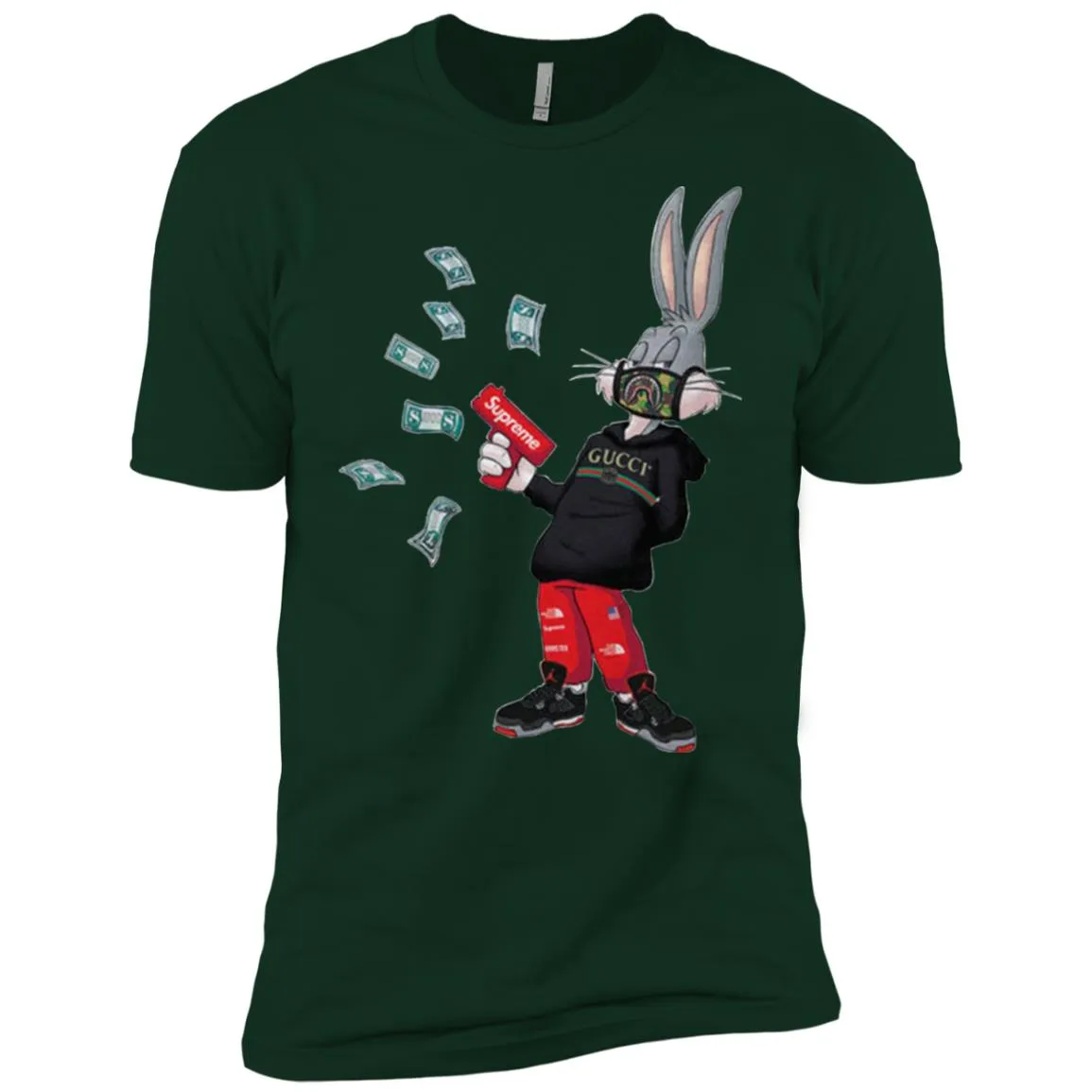 Rabbit Gucci T-shirt Men Short Sleeve T-Shirt