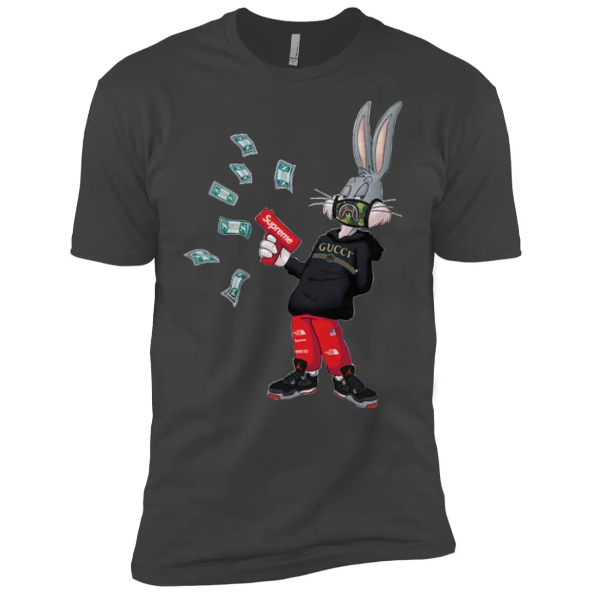 Rabbit Gucci T-shirt Men Short Sleeve T-Shirt