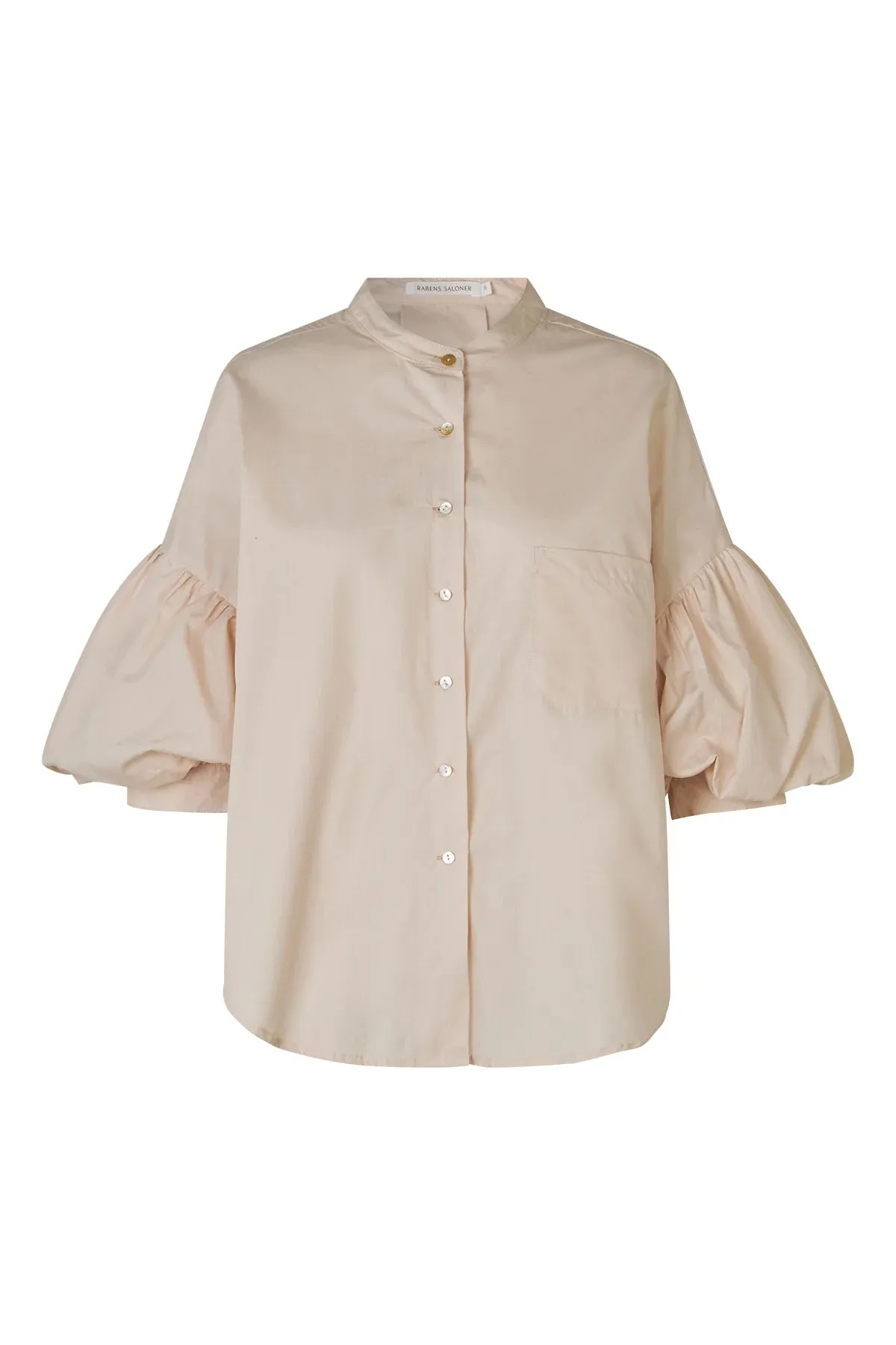 Rabens Saloner Tamara Shirt in Oatmeal