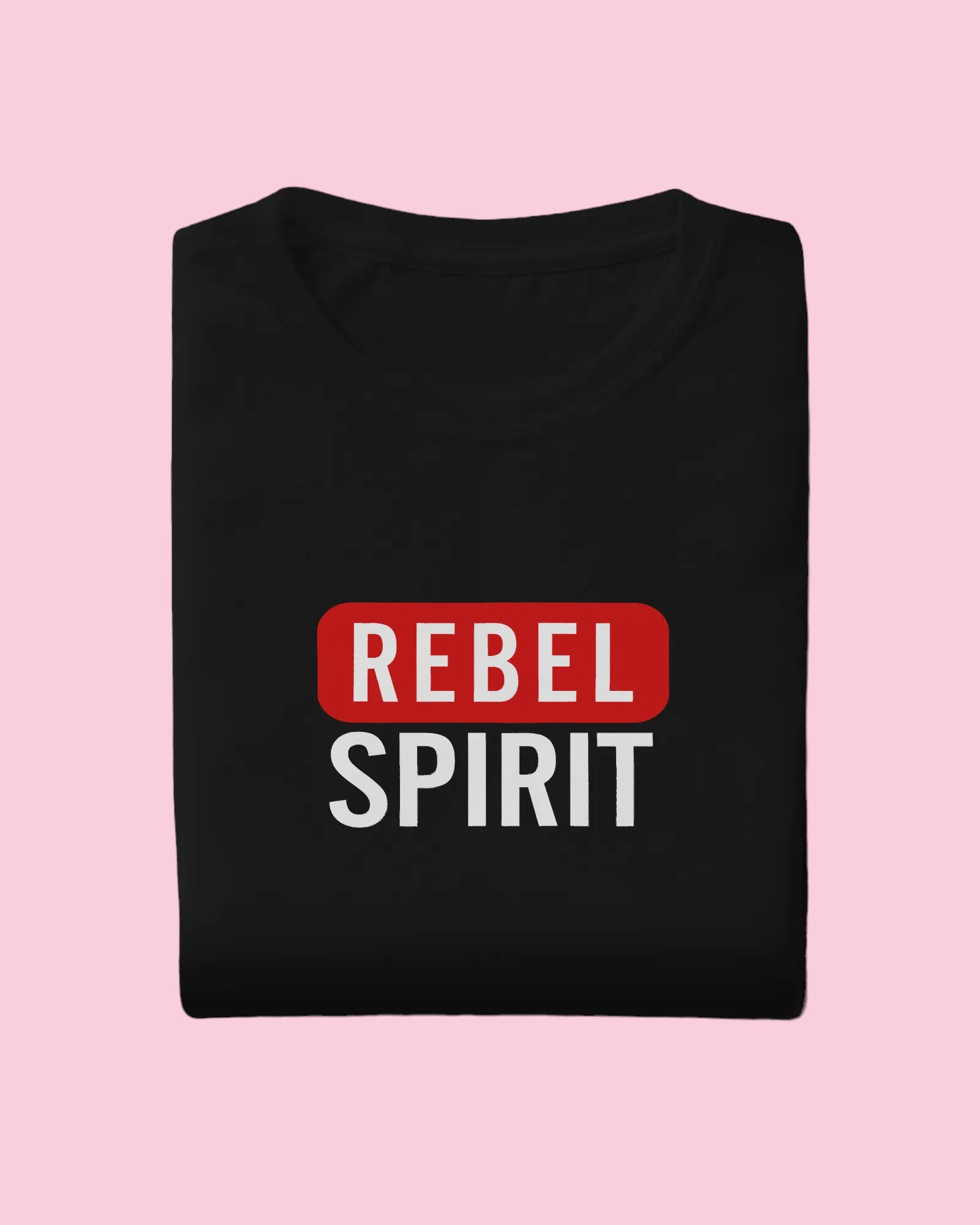 Rebel Spirit (Printed) Black Women's T-Shirt