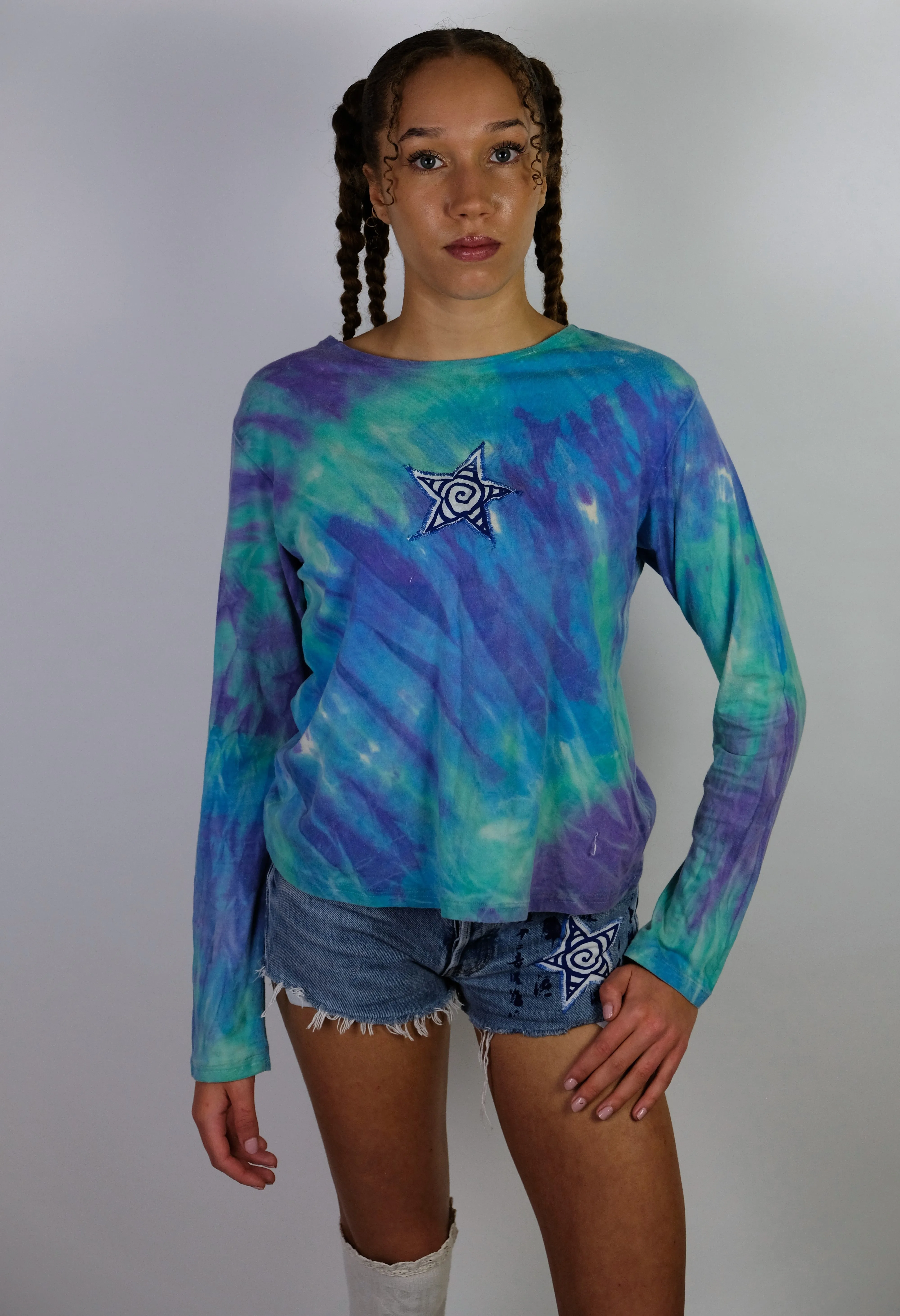 Reworked tie dye star top- 14