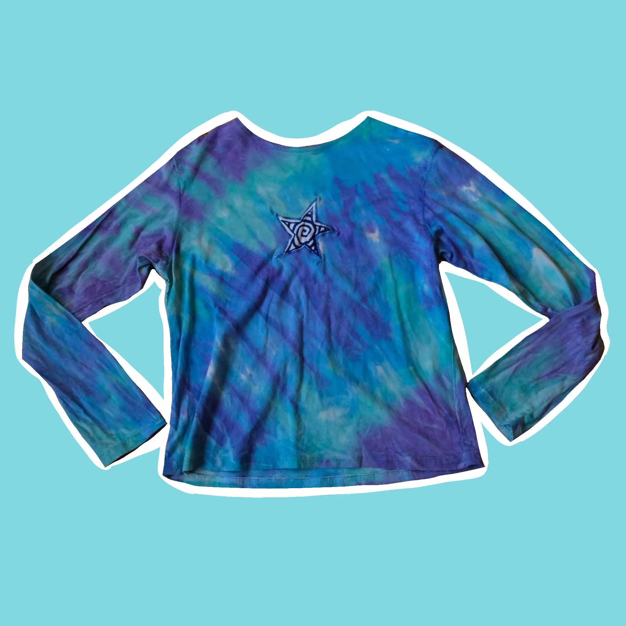 Reworked tie dye star top- 14