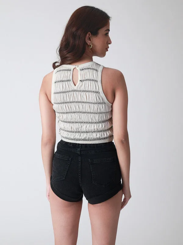 Ribbed Vest Crop Top