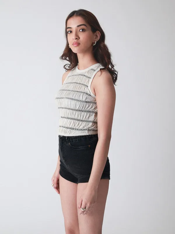 Ribbed Vest Crop Top