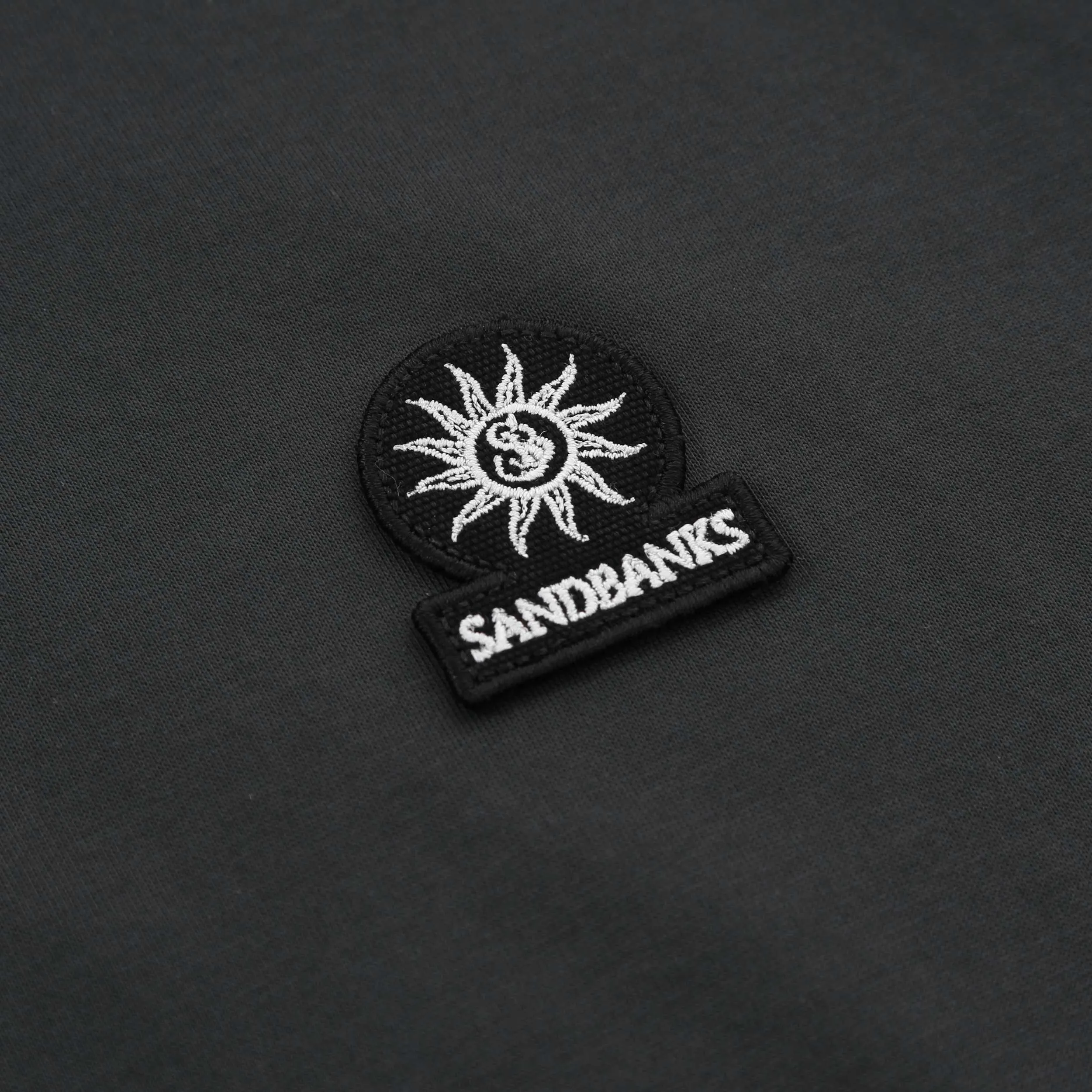 Sandbanks Badge Logo T Shirt in Anthracite