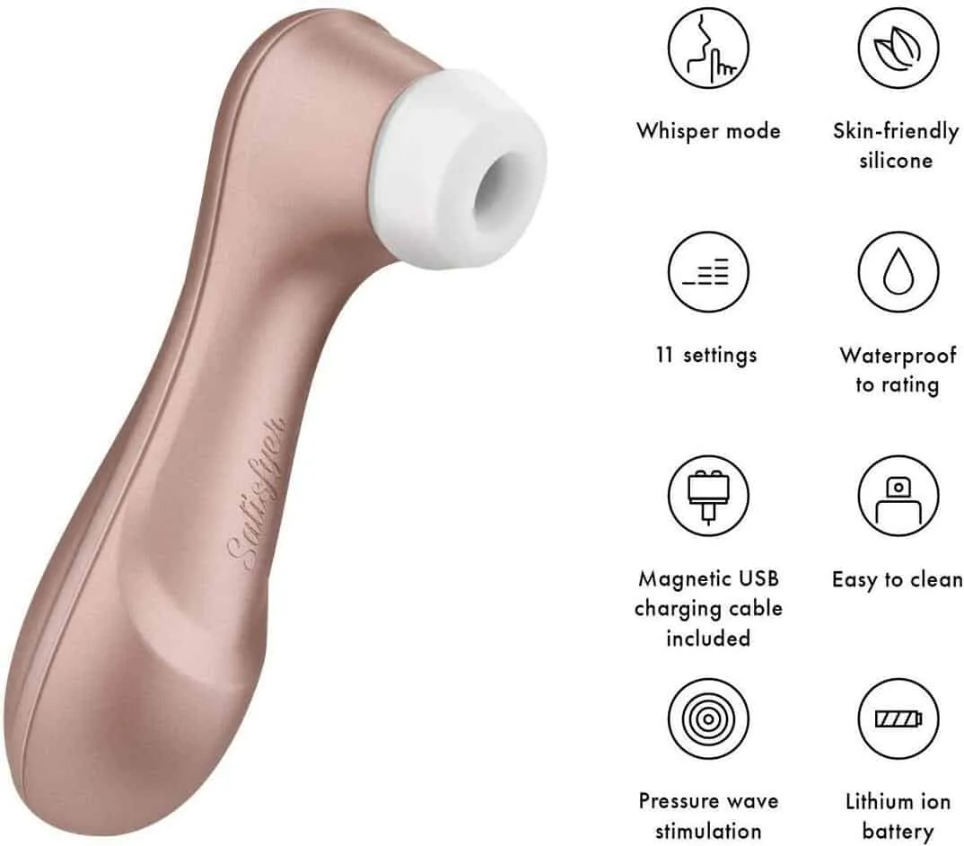 Satisfyer Pro 2 Generation 2 Rechargeable Clitoral Stimulator - Rose Gold