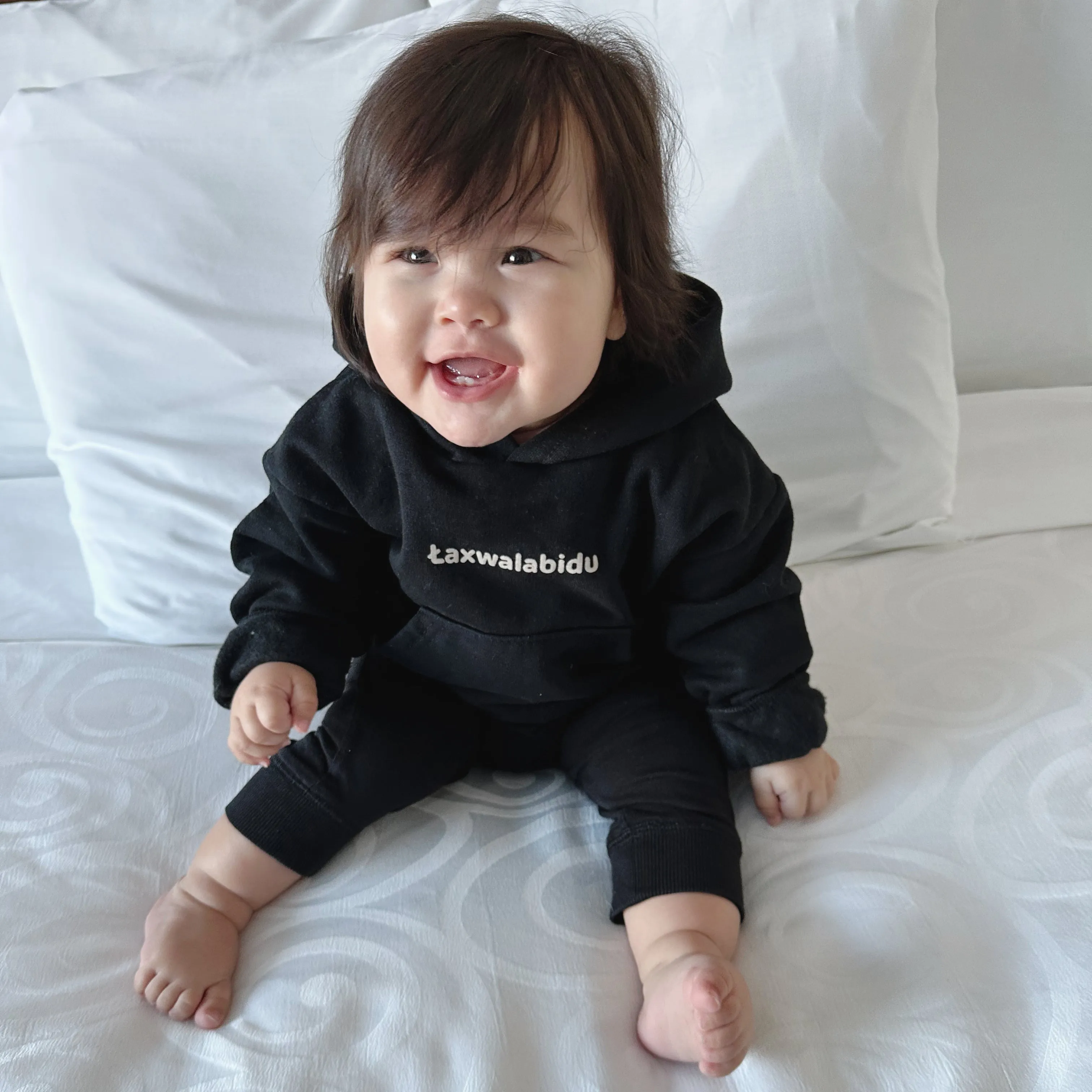 Sea Eagle Toddler Hoodie - Black