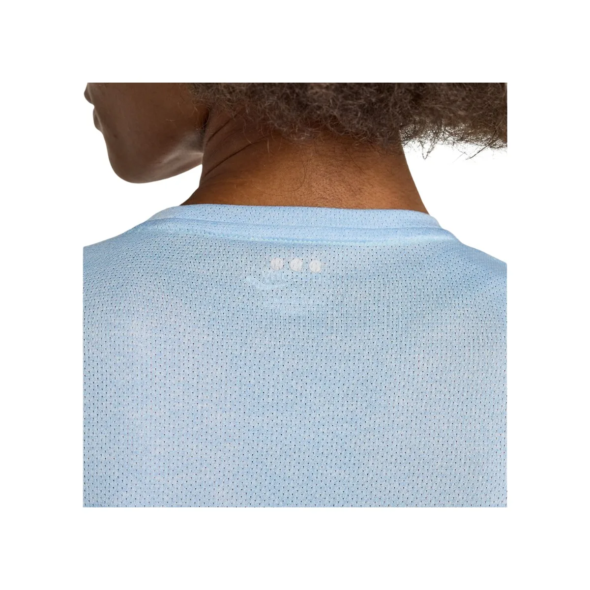 Short Sleeves Shirt Saucony Stopwatch Light Blue Women