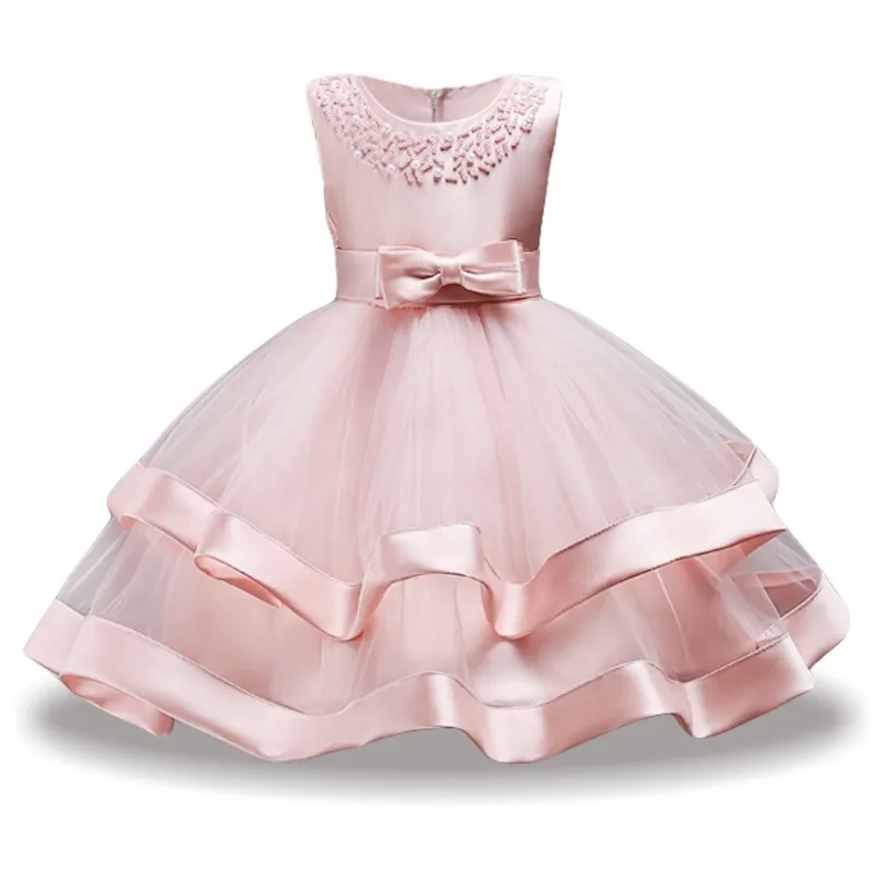 Summer Baby Girls Princess Lace Tutu Dress Kids Wedding Flower Girls Dresses For Girls Party Dresses Children Clothing  free delivery