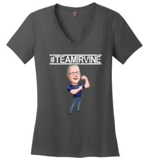 #TEAMIRVINE Ladies V-Neck (Flex)