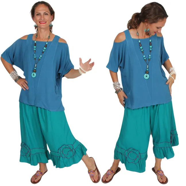 Tienda ho Jodi Cold Shoulder Top Moroccan Cotton Boho Hippie Chic Sml-2x