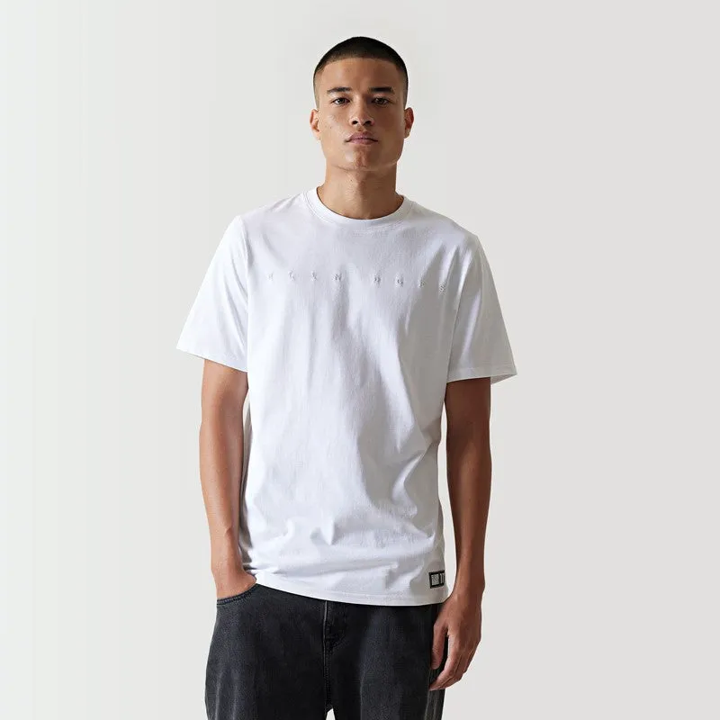 Tonal Embroidery T-Shirt - White