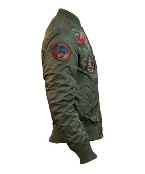 Top Gun Bomber Jacket With Patches