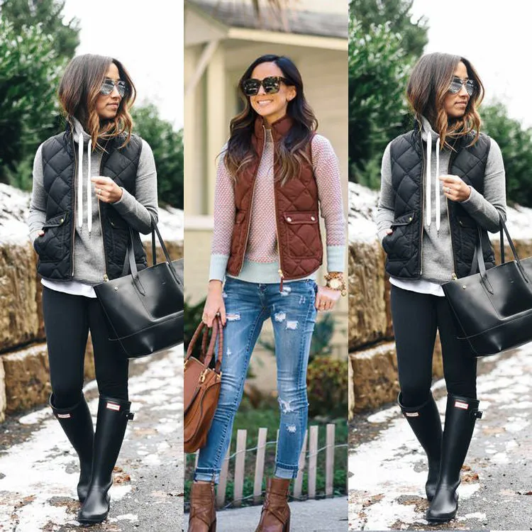 Trendy Quilt style vest coat jacket