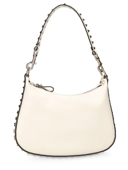 Valentino Garavani   Small Rockstud leather hobo bag 