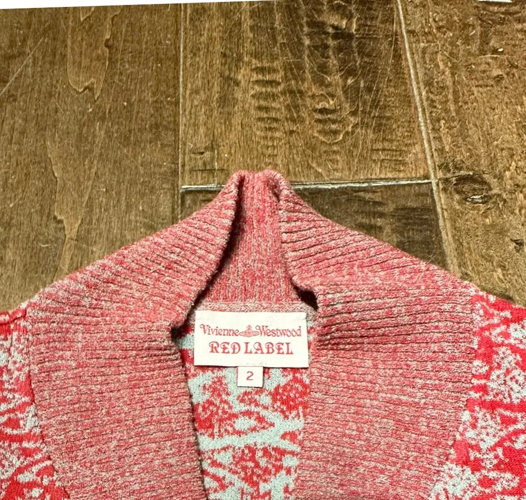 VIVIENNE WESTWOOD Red Label Zip Front Cardigan