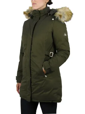 Women's Heavyweight Parka Jacket with Detachable Hood