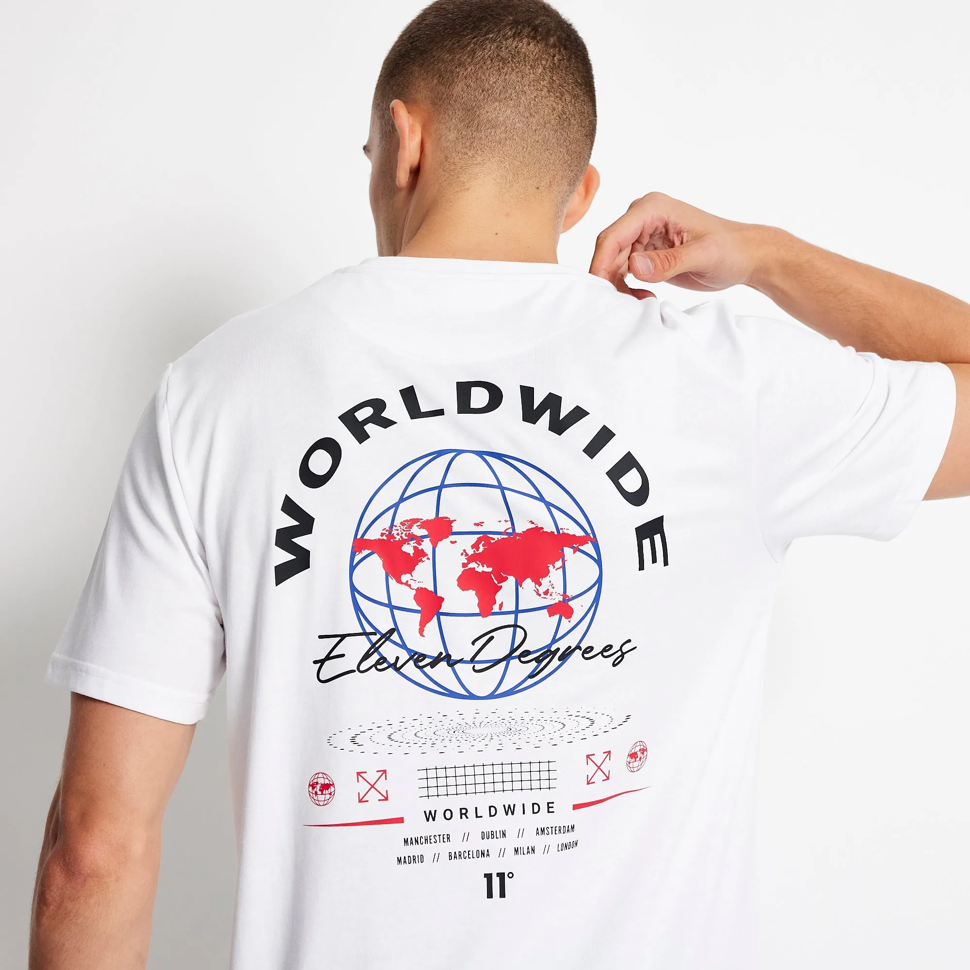 Worldwide Graphic T-Shirt - White