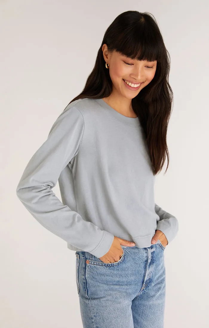 Z Supply Lupita Crop Long Sleeve Top